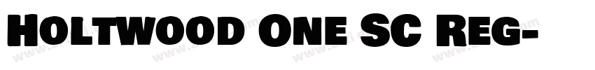 Holtwood One SC Reg字体转换